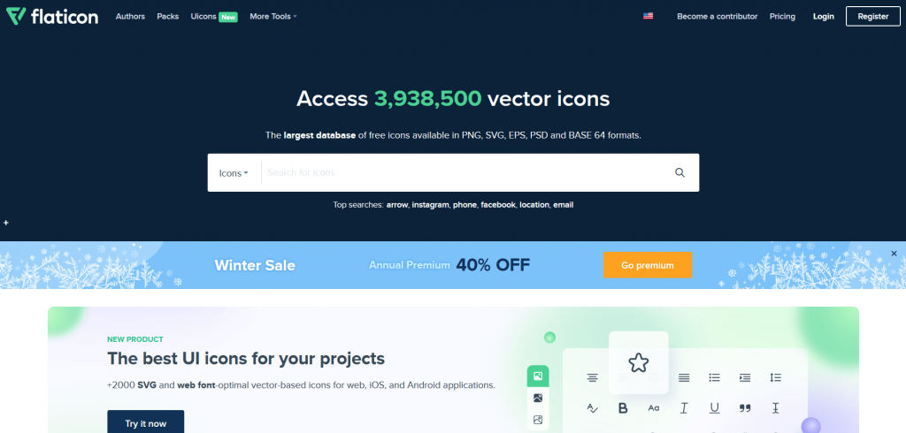 Free resources of icons by flaticon