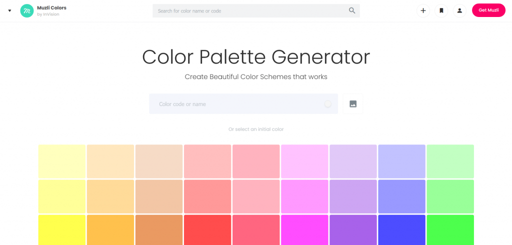 Free resources of Colour Scheme Generators muzli