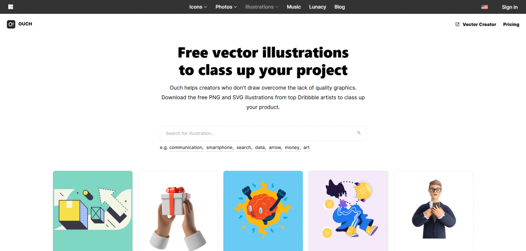 Free resources of vector images and illustrations by ouchpics