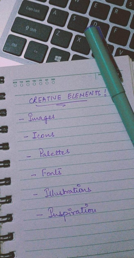 creative elements needed by designers