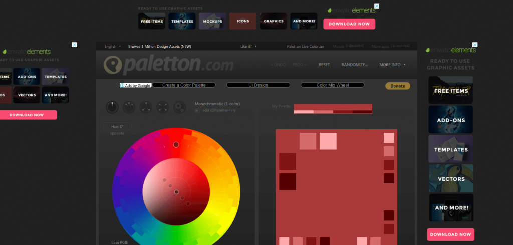 Free Colour Scheme Generators paletton