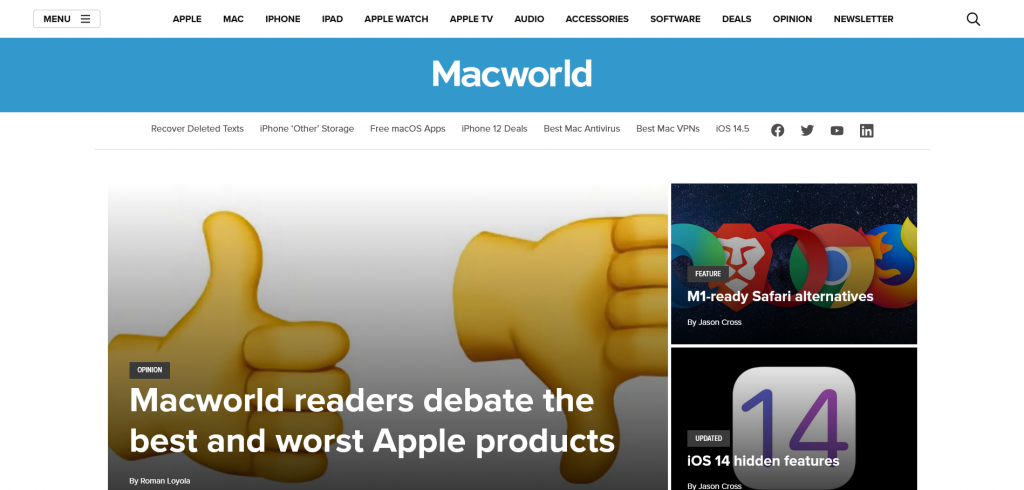 best tech website for Apple users - MacWorld