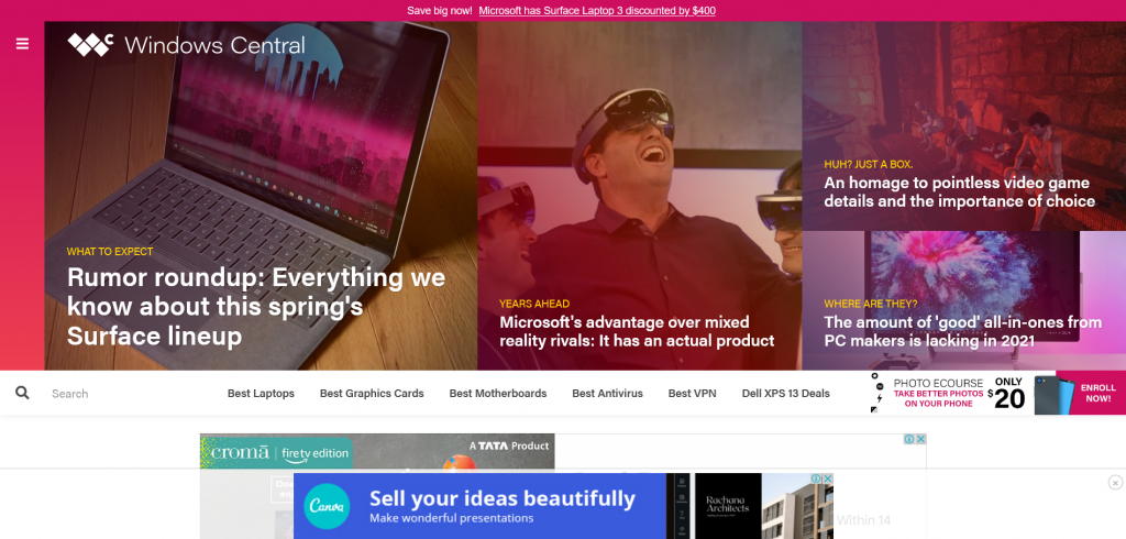 tech news website for Windows - Windows Central 