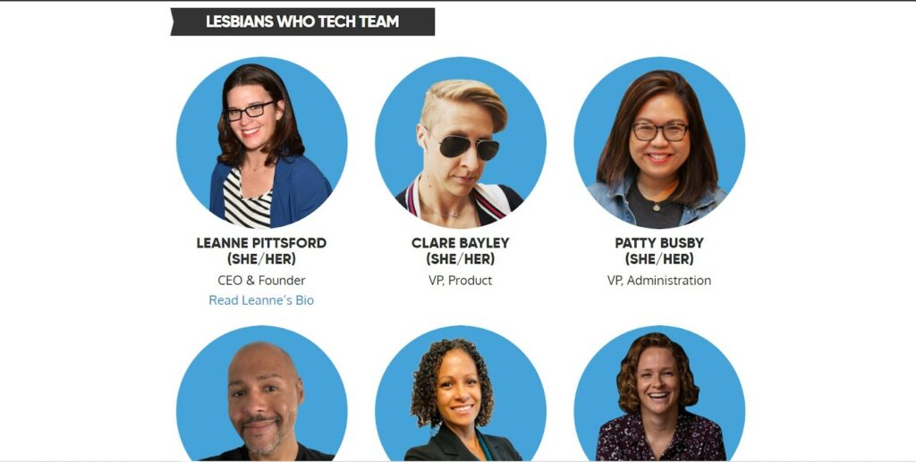 Lesbians Who Tech, the world's largest LGBTQ+ network of technologists. 