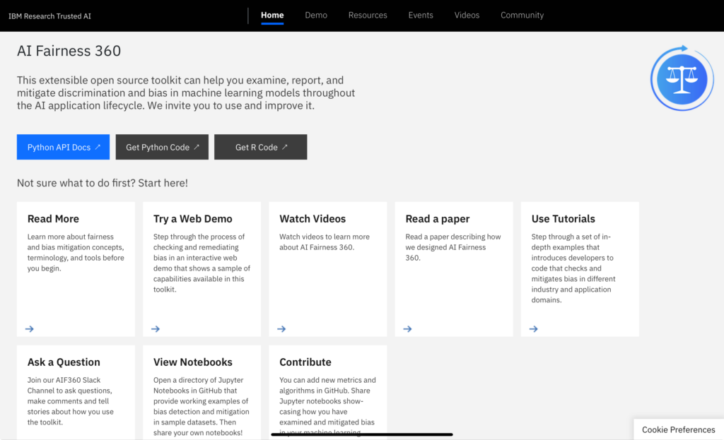 IBM AI Fairness 360