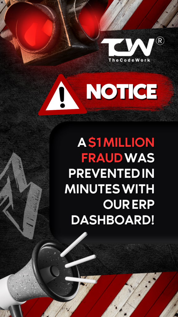 Fraud detection with ERP dashboard