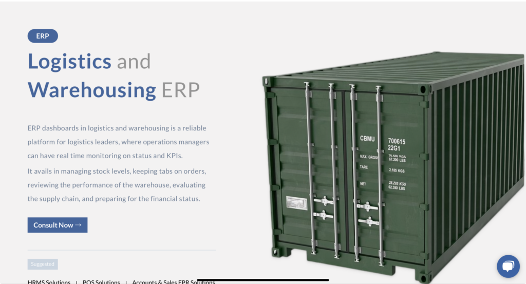 Logistics and warehousing ERP