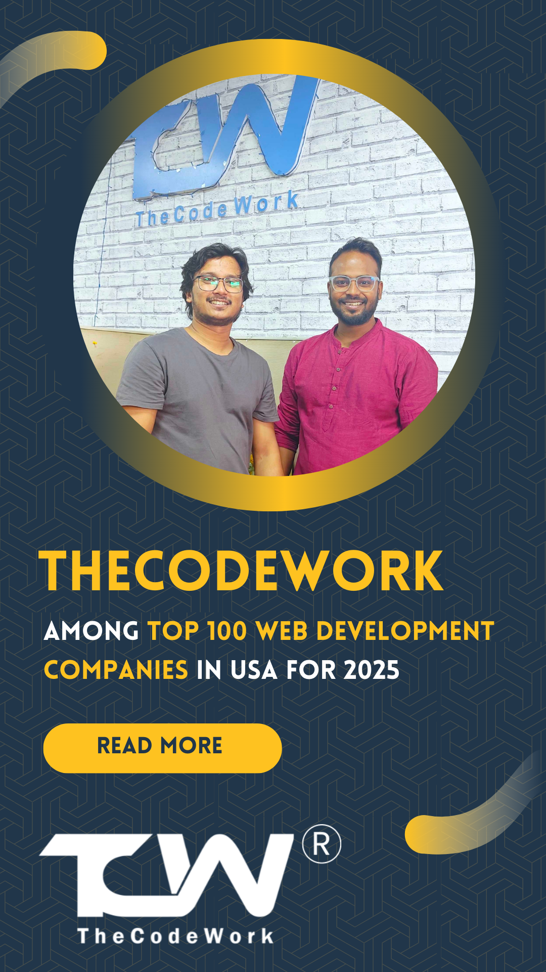 TheCodeWork Recognized Among Top 100 Web Development Companies in USA for 2025 by Techreviewer.co 